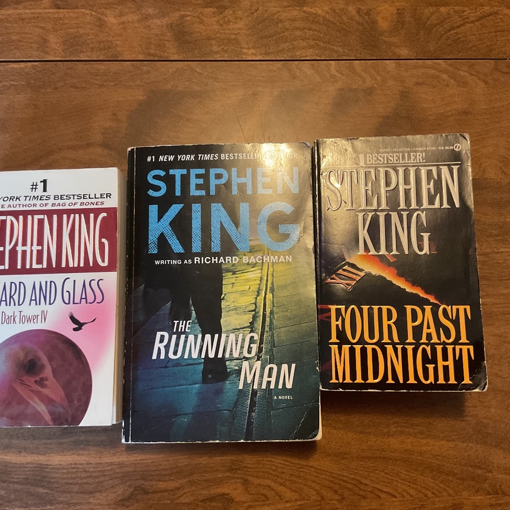 Bundle of Three Stephen King Paperback Books